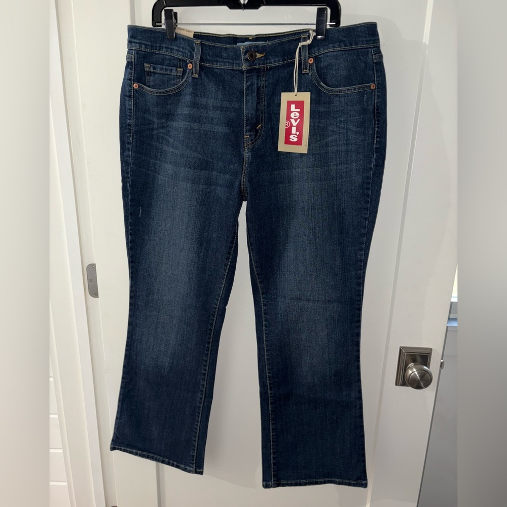 Levi's 515 stretch bootcut jeans sz 16 Short NWT metal studding